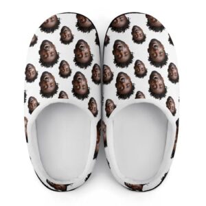 Custom Photo Slippers Custom Face Images Slippers Personalized Slippers for Man Funny Slippers for Family Durable Rubber Sole Anti-Slip Slippers House Slippers Indoor Short Plush Slippers - Image 5