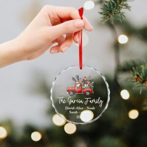 Personalized Family Christmas Tree Ornament 2024, Family Names Christmas 2024, Customized Family Ornament with Names, Memorial Family Our 1st Christmas Ornament Keepsake Gifts for Family Tree Decor - Image 6