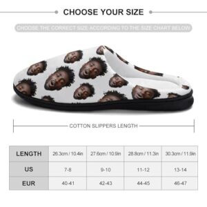 Custom Photo Slippers Custom Face Images Slippers Personalized Slippers for Man Funny Slippers for Family Durable Rubber Sole Anti-Slip Slippers House Slippers Indoor Short Plush Slippers - Image 8