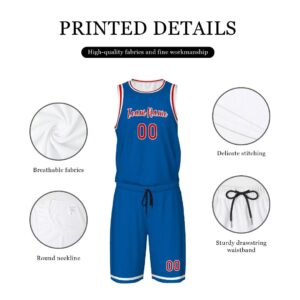 Custom Basketball Jersey with Sports Shorts Add Team Name Number Personalized Men Athletic Basketball Uniforms Set - Image 3