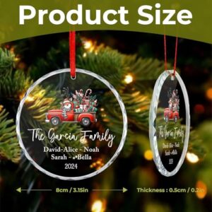 Personalized Family Christmas Tree Ornament 2024, Family Names Christmas 2024, Customized Family Ornament with Names, Memorial Family Our 1st Christmas Ornament Keepsake Gifts for Family Tree Decor - Image 8