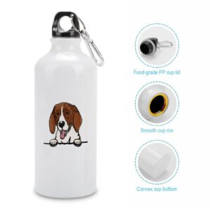 Kidrex Custom Travel Bottles 20 OZ Dog Lovers Reusable Water Bottles Treeing Walker Coonhound Car Cracking Dog Water Jug Leak Proof Hiking Survival Accessories - Image 4