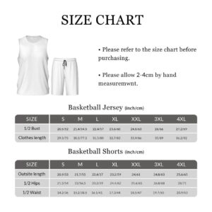 Custom Basketball Jersey with Sports Shorts Add Team Name Number Personalized Men Athletic Basketball Uniforms Set - Image 2