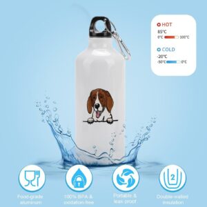 Kidrex Custom Travel Bottles 20 OZ Dog Lovers Reusable Water Bottles Treeing Walker Coonhound Car Cracking Dog Water Jug Leak Proof Hiking Survival Accessories - Image 5