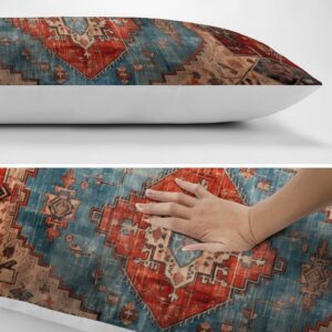 Oriental Turkish Persian Body Throw Pillow Covers Abstract Ikat Persian Geometric Print Long Body Pillow Case Cushion Cover Standard Custom Pillowcase for Men Women Home Decorative Bedroom Living Room - Image 2