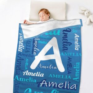 Prismify Custom Name Blanket for Kids Adults Baby Personalized Blanket with Name Customized Blanket for Girls Boys Personalized Gifts for Women Men Mom Birthday - Image 4