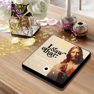 Music Fridge Magnets Funny Jesus I Saw That Fridge Magnet Plays Song Christian Music Refrigerator Magnets Birthday Gifts for Home Office - Image 4