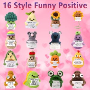 Kuppi Personalized Positive Crochet Animals Cute Stuff Funny Handmade Inspirational Gifts for Women Men Valentine's Day Birthday Presents Emotional Motivational Decor(Carrot) - Image 7