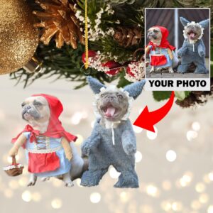 Personalized Photo Dog Christmas Ornaments 2024, Custom Funny Photo Cat Christmas Tree Gifts for Pets, Dog Cat Funny Christmas Ornament, Acrylic Dog Ornaments, Xmas Ornaments for Christmas Tree - Image 6