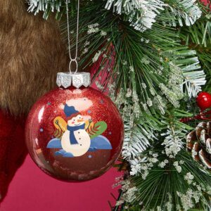 Personalized Christmas Ornaments - Custom Picture & Text Ornaments for Christmas 2024, Baby's 1st Christmas Ornament with Picture for Xmas Tree Custom Gifts for Family, Mom, Dad, Friend (Ball) - Image 8