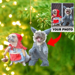 Personalized Photo Dog Christmas Ornaments 2024, Custom Funny Photo Cat Christmas Tree Gifts for Pets, Dog Cat Funny Christmas Ornament, Acrylic Dog Ornaments, Xmas Ornaments for Christmas Tree - Image 7